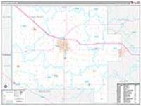Van Wert, Oh Carrier Route Wall Map